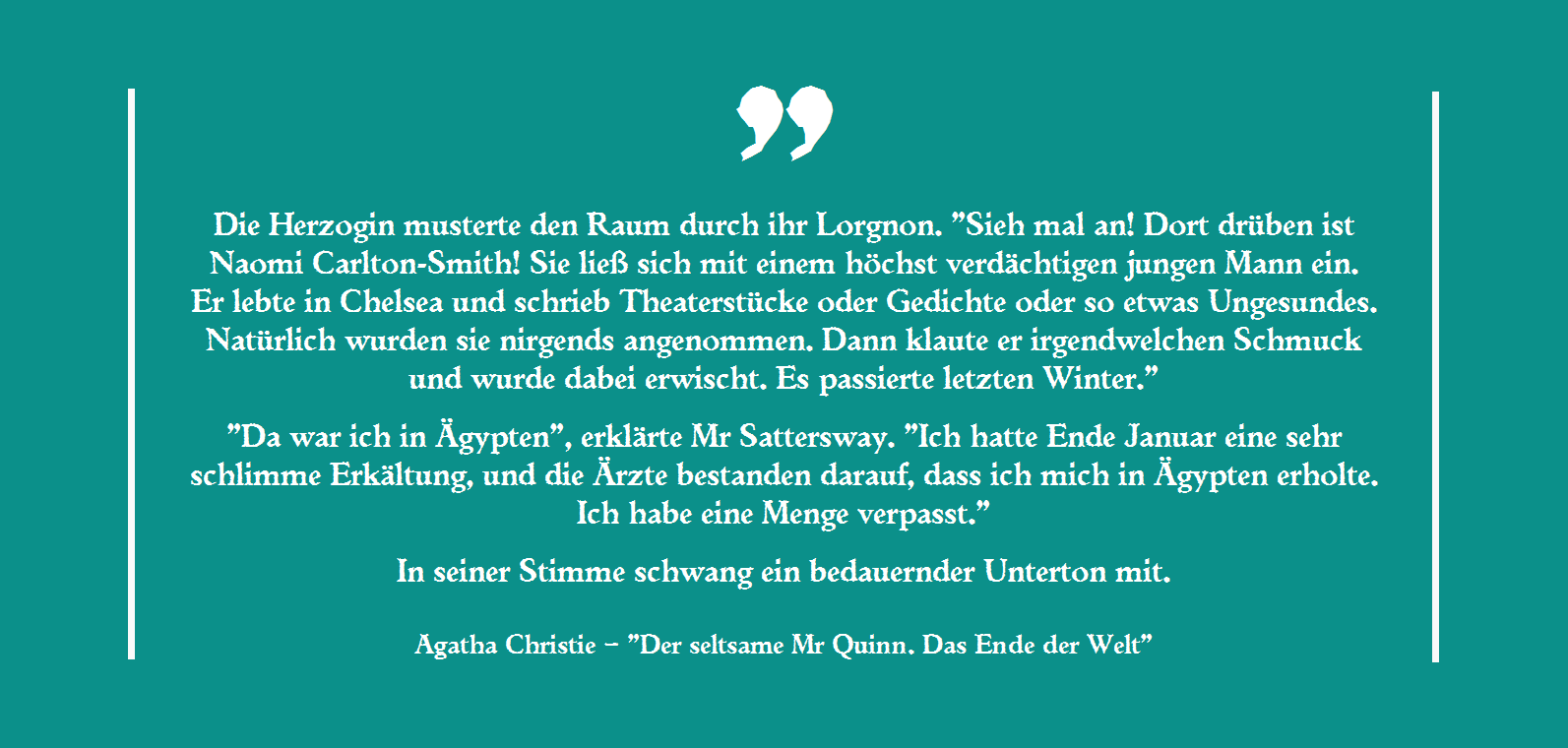 Agatha Christie - Der seltsame Mr Quinn. Das Ende der Welt