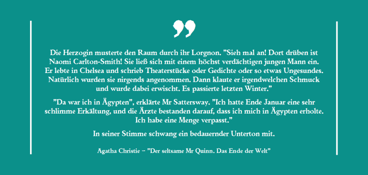 Agatha Christie - Der seltsame Mr Quinn. Das Ende der Welt