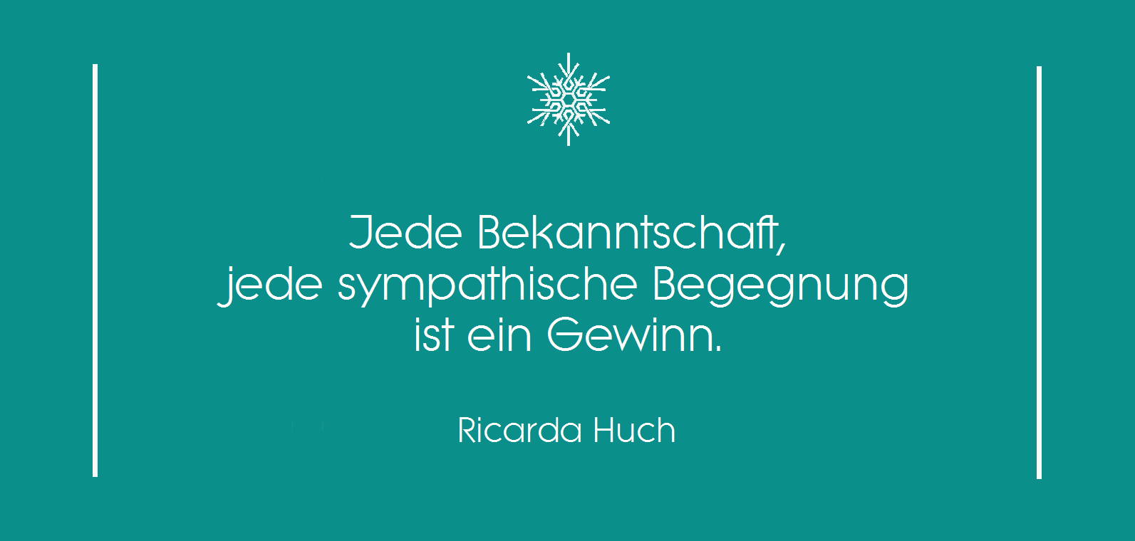 Apho·ri·si·a·kum. Ricarda Huch