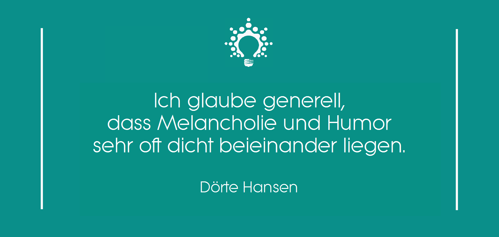 Geistesblitz. Dörte Hansen