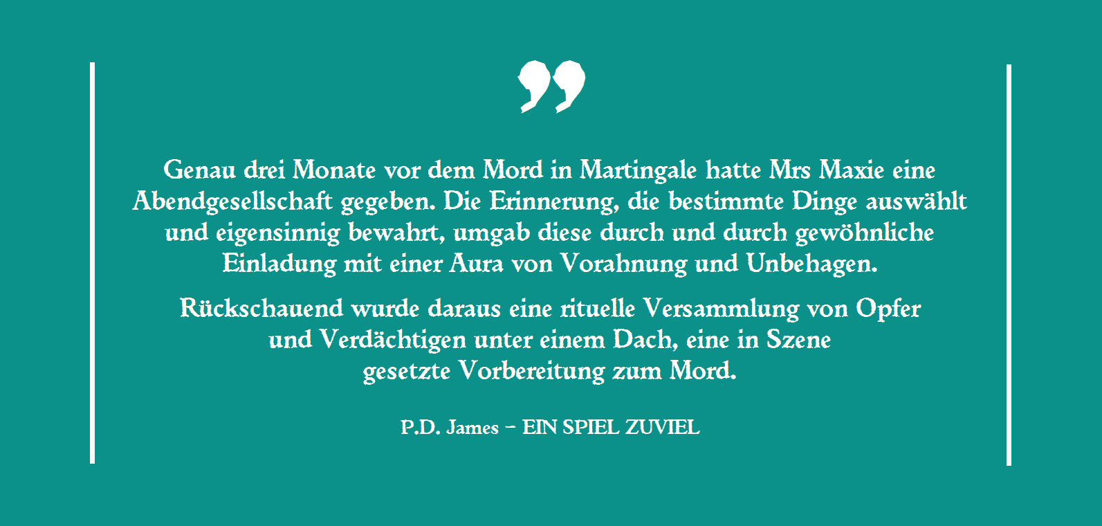 P.D. James – EIN SPIEL ZUVIEL