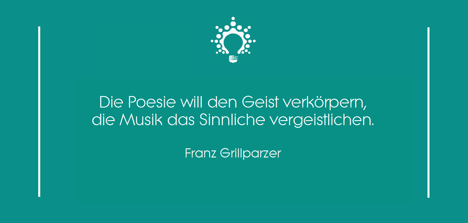 Apho·ri·si·a·kum. Franz Grillparzer